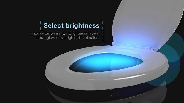 LumiLux Toilet Light Motion Detection, Advanced 16-Color LED Toilet Bowl  Light, Light Detection, Internal Memory (White)
